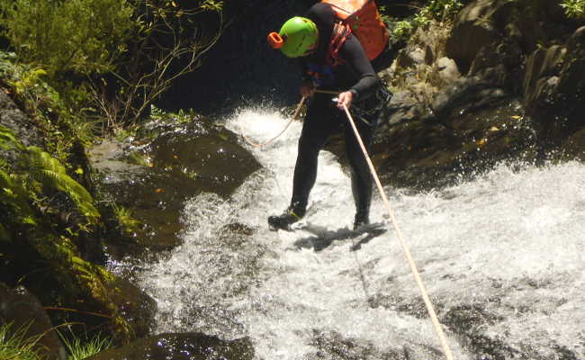 Sunny waterfalls in Mijas Velhas, Tabua